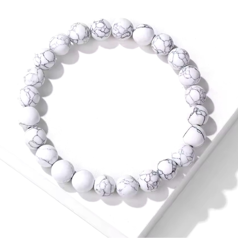 $4 HOWLITE NATURAL STONE BRACELET. NEW. $4 WHEN BUNDLED WITH 3 OR MORE